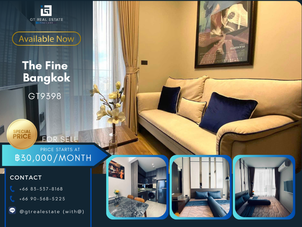 For RentCondoSukhumvit, Asoke, Thonglor : Hot Deal !! The Fine Bangkok for rent, special price, beautiful room, ready to move in !!