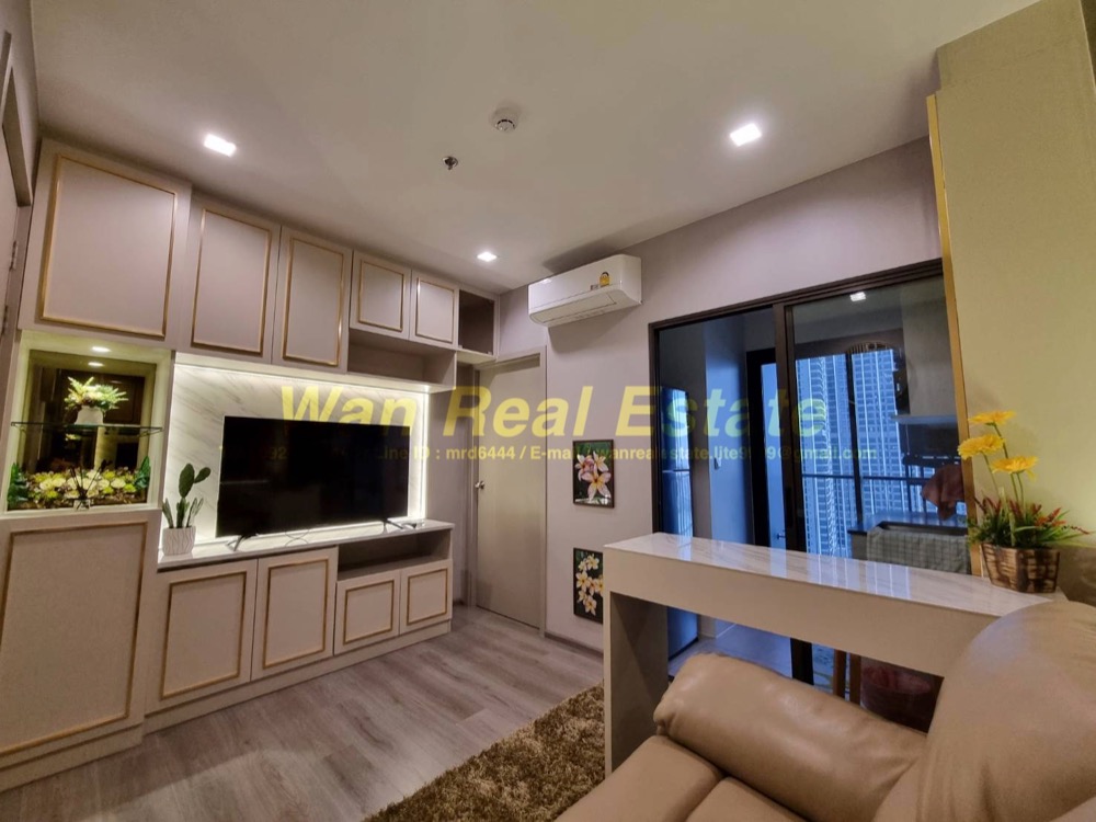 For RentCondoRattanathibet, Sanambinna : Condo for rent, The politan aqua, 23rd floor, size 30 sq m, beautifully decorated, fully furnished, ready to move in.