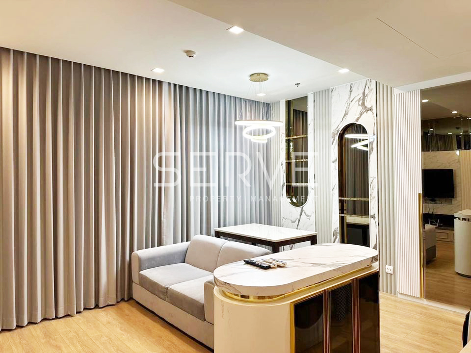 For RentCondoSukhumvit, Asoke, Thonglor : 🔥🔥2 Beds Luxury Style Good Location New Condo Close to BTS Phrom Phong 500 m. at Noble Around 33 Condo / For Rent