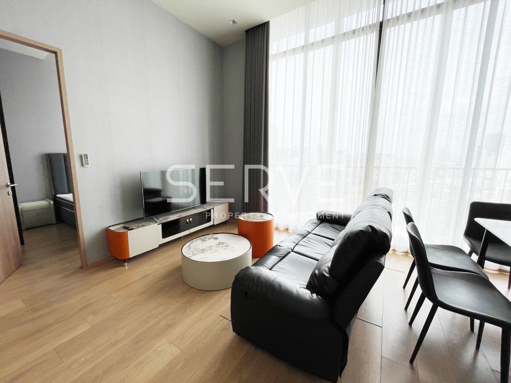 For RentCondoSukhumvit, Asoke, Thonglor : 🔥2 Beds Large Room 55.69 sq.m. High Fl. 20+ Good Location Close to BTS Phrom Phong 500 m. at Noble Around 33 Condo / For Rent