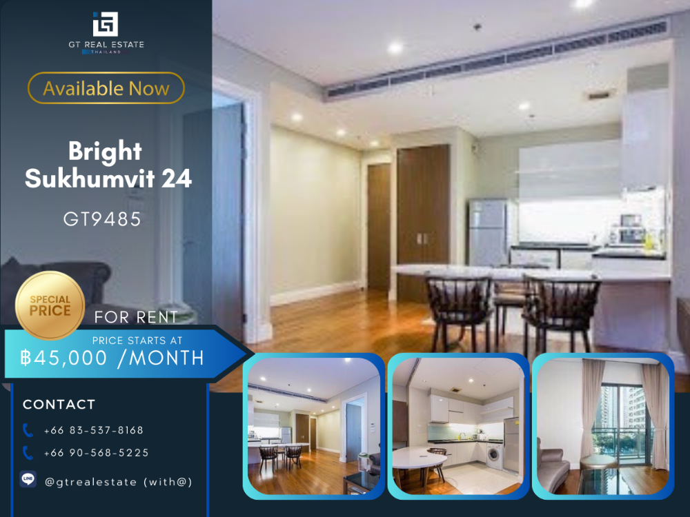 For RentCondoSukhumvit, Asoke, Thonglor : Rental Sukhumvit 24, beautiful room, complete, ready to move in.