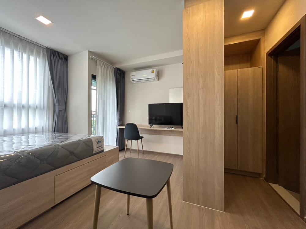 For RentCondoRamkhamhaeng, Hua Mak : 🏢 The Muve Ram 22 📍Building B, 5th floor, there are many rooms, New rooms 🛋️ Fully Furnished 📺 complete electrical appliances (special price)