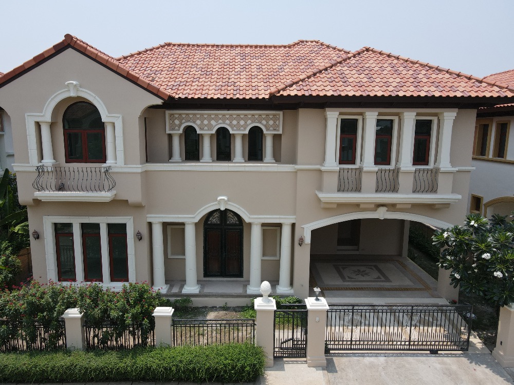 For SaleHouseRama 2, Bang Khun Thian : Luxury single house for sale, 4 bedrooms, 5 bathrooms, European style, excellent location Convenient transportation on Rama 2 Road.