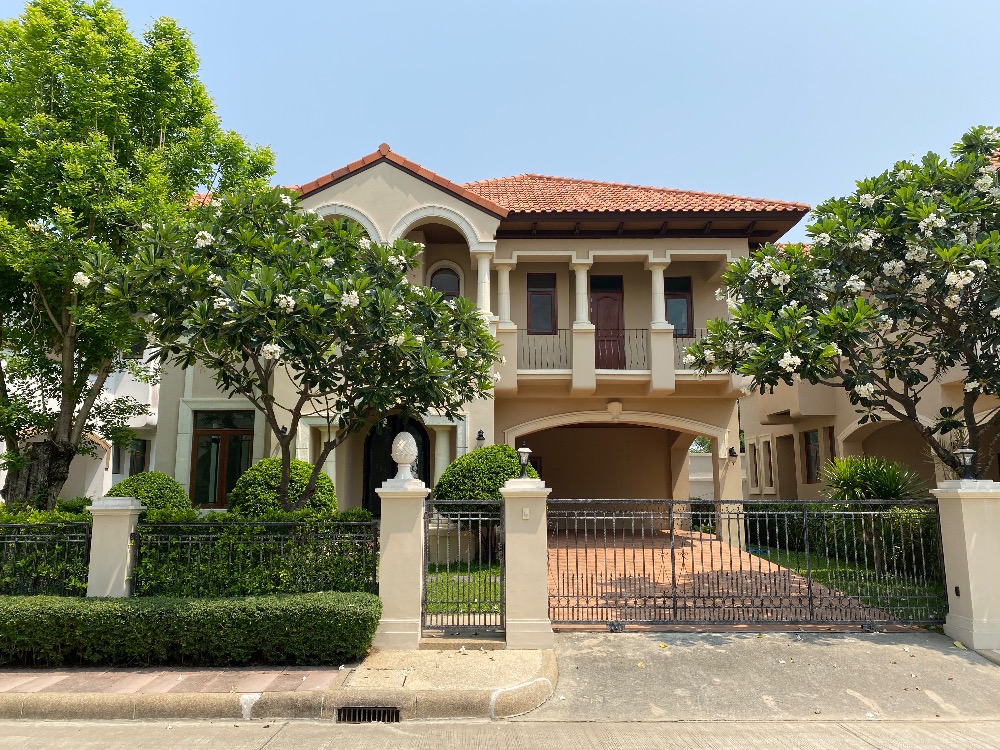 For SaleHouseRama 2, Bang Khun Thian : Luxury single house for sale, 4 bedrooms, 5 bathrooms, European style, excellent location Convenient transportation on Rama 2 Road.