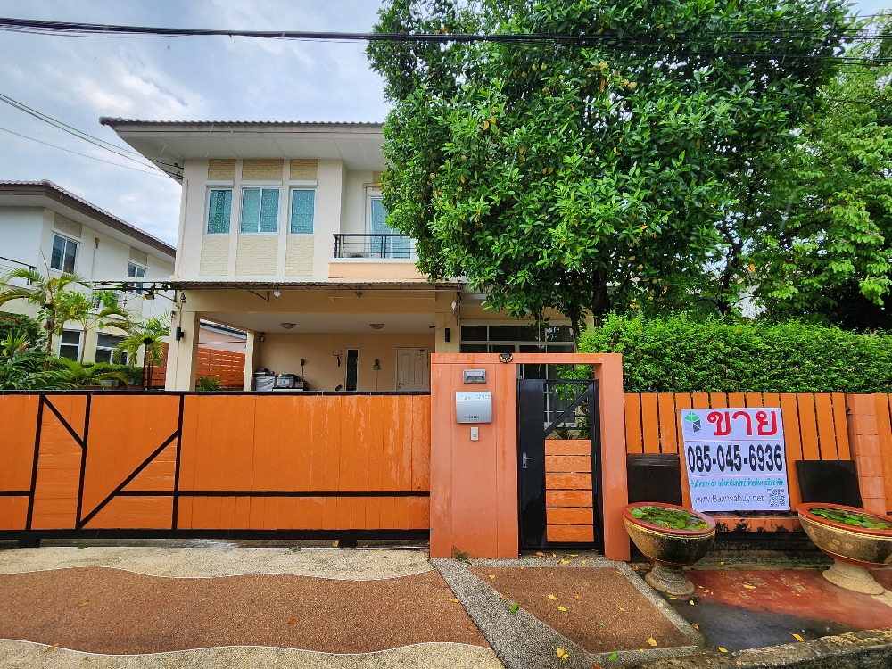 For SaleHouseRama5, Ratchapruek, Bangkruai : Single house, roadside plot, next to Ratchaphruek Road, 3 bedrooms, 3 bathrooms, 69.3 sq m., 7.6 million baht.