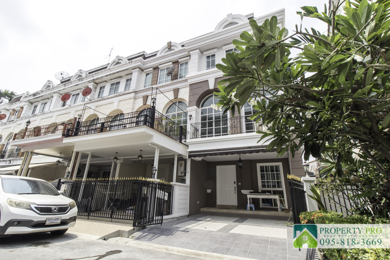 For SaleTownhouseRamkhamhaeng, Hua Mak : SL23S-005 TownHome for Sale at Plus City Park Rama 9 Huamark, 3 bedroom 30 sq wah 170 sqm Newly Renovated, Fully-Furnished Near Ramkhamhaeng, LadPrao, Srinakarin, Pattanakarn, Bang Kapi, Krungthep Kreetha