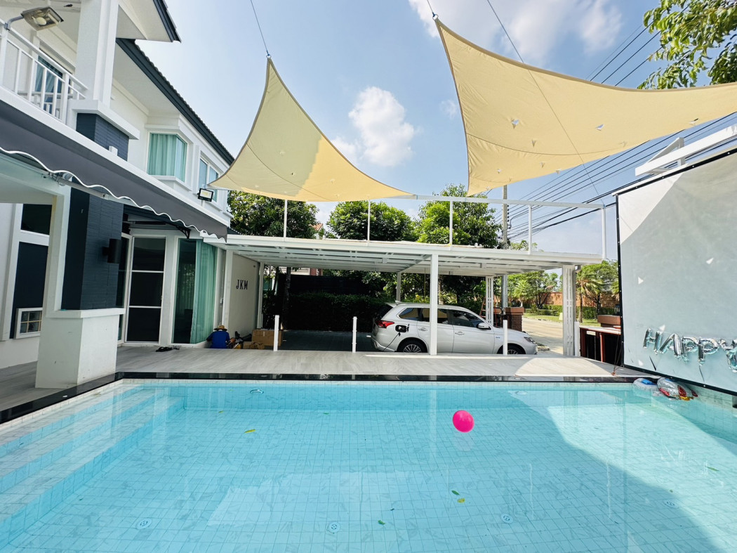 ให้เช่าบ้านนวมินทร์ รามอินทรา : ให้เช่า Pool Villa วรารมย์ พรีเมี่ยม วัชรพล-จตุโชติ ที่ดิน 150 ตร.วา 4 ห้องนอน ติด Club House