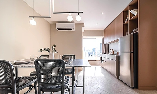 For RentCondoSukhumvit, Asoke, Thonglor : Condo Aspira Residence Sukhumvit 71 for rent, very beautiful decorated room Fully furnished, ready to move in. Its very cool.