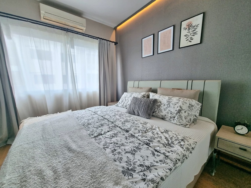 For SaleCondoOnnut, Udomsuk : Newly renovated 💥 A Space Sukhumvit 77, near BTS On Nut, 1 bedroom, complete with new furniture and electrical appliances in the whole room, pool view. You can move your bag right away!!