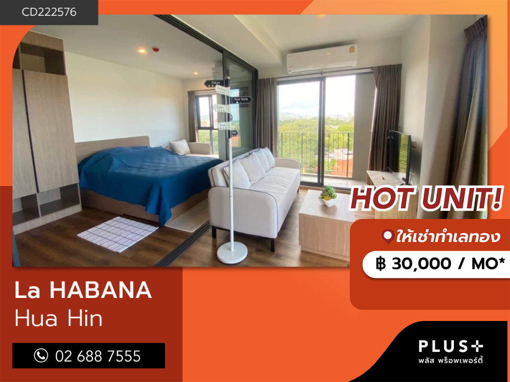 For RentCondoHuahin, Prachuap Khiri Khan, Pran Buri : La habana, ready to move in. Luxury 2 bedroom fully furnished