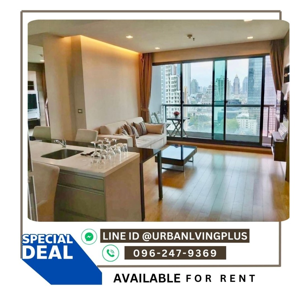 For RentCondoSathorn, Narathiwat : ( U20250206200 ) Tel/Line 096-247-9369 / FOR RENT The Address Sathorn  / 1 bedroom, 1 bathroom, 56 Sq.M. furnished, Special Deal!!