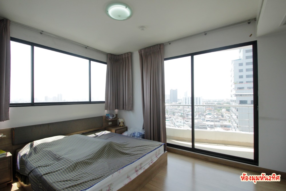 For SaleCondoRama3 (Riverside),Satupadit : Condo for sale Supalai Casa Riva Vista 2 Rama 3 Charoen Krung 56.25 square meters, 15th floor, corner room, city view, fully furnished, electrical appliances 3.4 million