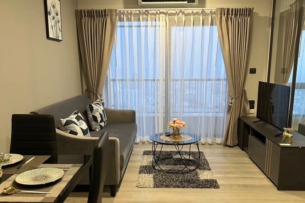 For SaleCondoRama3 (Riverside),Satupadit : Code C20230500063....The Key Rama 3 for sale, 1 bedroom, 1 bathroom, high floor, furnished, Special Deal!!