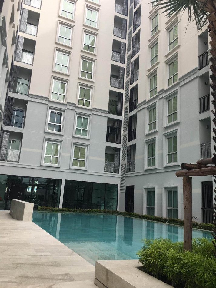 For SaleCondoChaengwatana, Muangthong : Cheap sale, Plum Condo Chaengwattana Station, Phase 1 (next to BTS Pink), 1 bedroom, 1 bathroom, fully furnished, ready to move in.