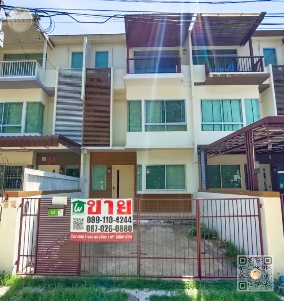 For SaleHouseRama 2, Bang Khun Thian : 3-storey townhouse for sale, Baan Mai 2, Rama 2-Tha Kham