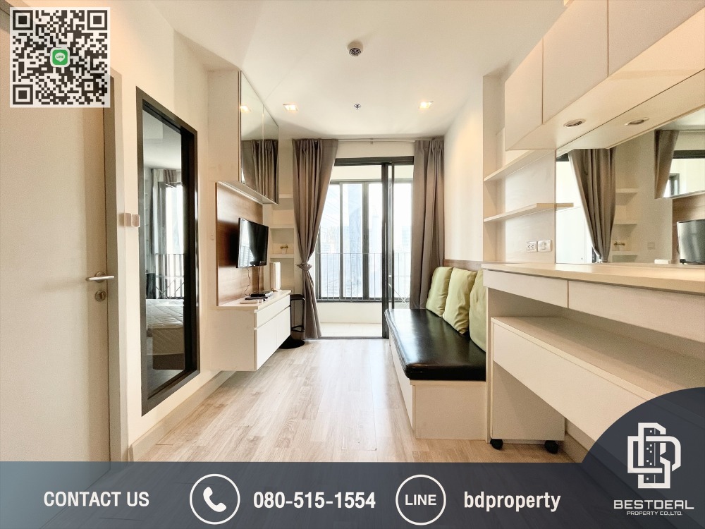 For RentCondoRama9, Petchburi, RCA : BESTDEAL FOR RENT   1 Bedroom  31 sqm. Special Price 15k/Month “IDEO MOBI RAMA 9” Near Phraram Kao 9 MRT Station 80 meters