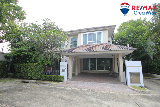 For SaleHouseRama5, Ratchapruek, Bangkruai : Single house, Life Bangkok Boulevard, Ratchaphruek, Rattanathibet, ready to move in house, SC Asset, 58.1 sq m, decorated with furniture, back side, 7.99 million.