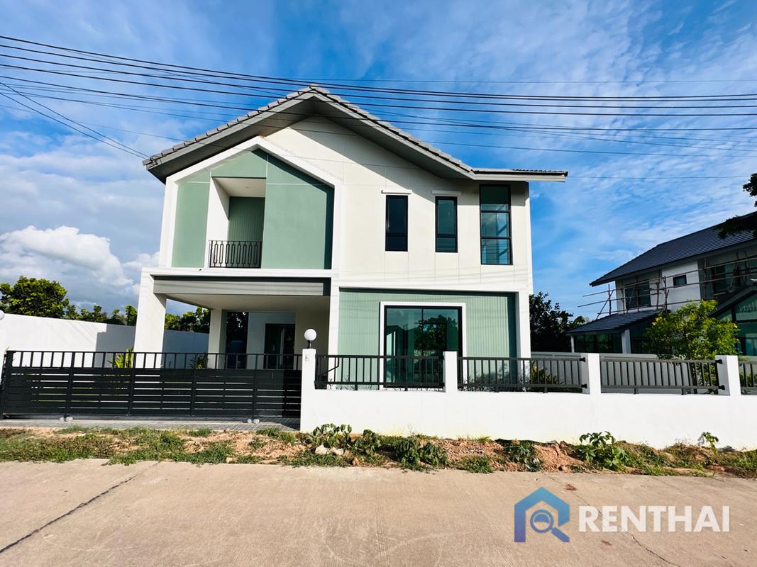 For SaleHousePattaya, Bangsaen, Chonburi : Brand new 2 storey  modern nordic style house for sale in Pattaya