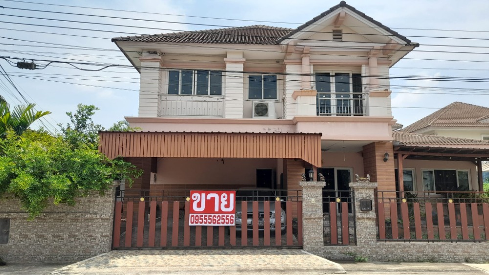 For SaleHousePhutthamonthon, Salaya : House for sale, Montien Thong University #Phutthamonthon Sai 4, area 82.7 sq m. #South #Corner room, price 7.10 million baht #Suitable for large families