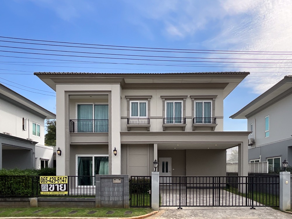 For SaleHousePathum Thani,Rangsit, Thammasat : Single house Grandio Vibhavadi-Rangsit, Modern Classic Luxury House