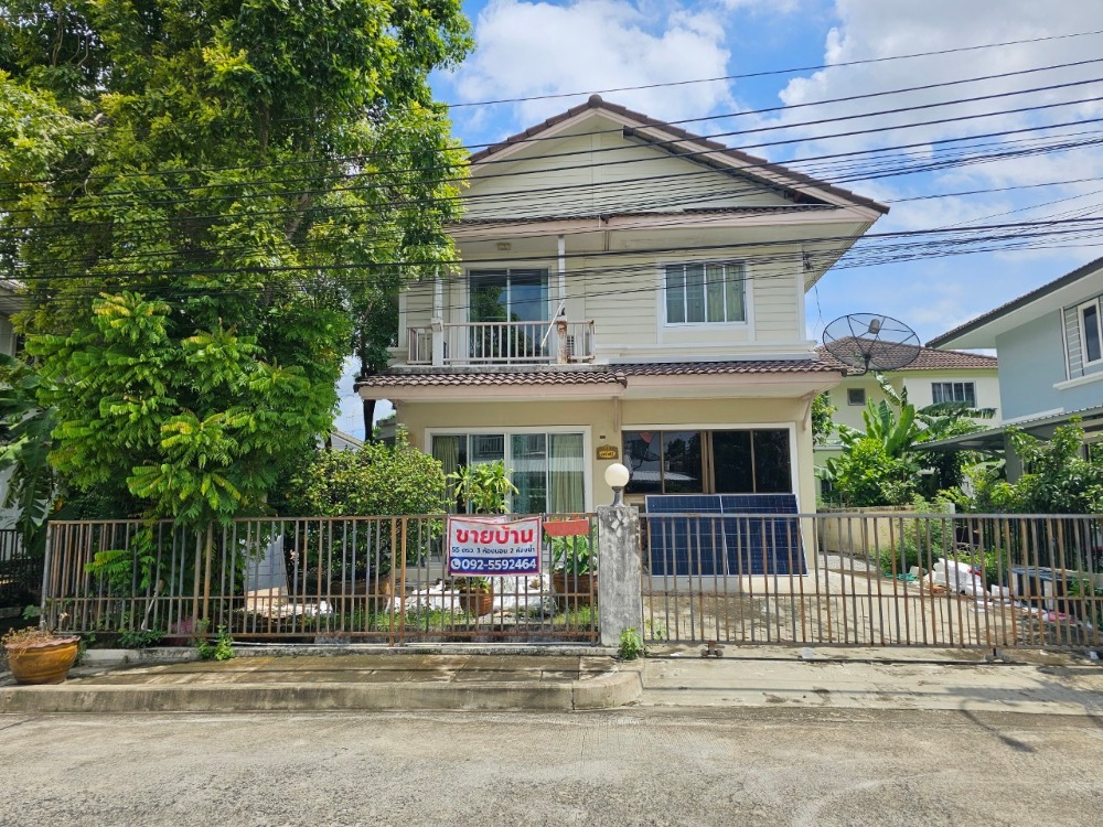 For SaleHouseSamut Prakan,Samrong : Price reduced, selling a large 2-story detached house, Siwalee Suvarnabhumi Village, 3 bedrooms, 2 bathrooms, area 55 sq m, price 4.49 million baht**