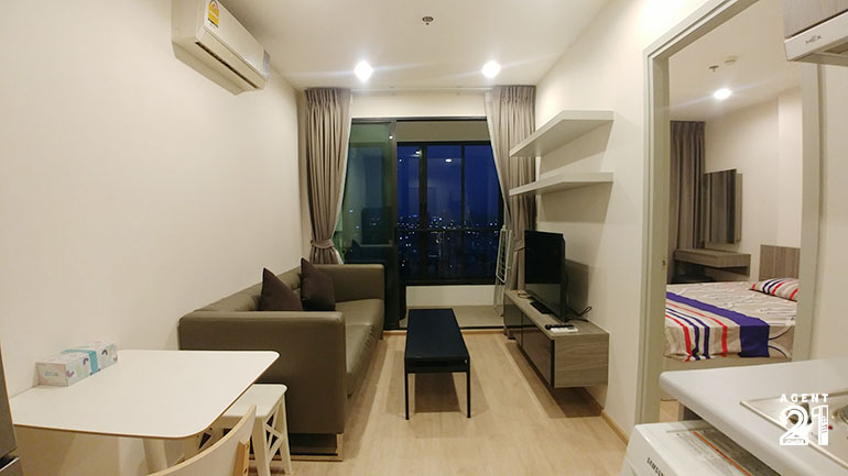 For SaleCondoThaphra, Talat Phlu, Wutthakat : Sale with tenant - 1 Bedroom River view Near BTS at Ideo Satorn Thapra