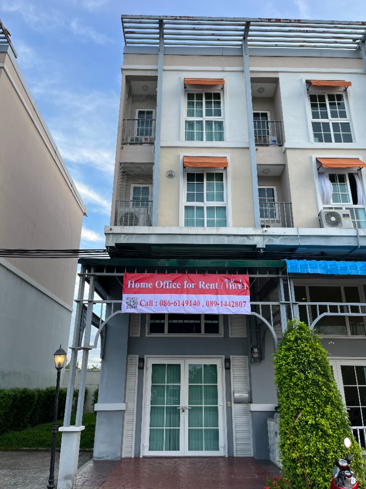 For RentShophouseBangna, Bearing, Lasalle : Commercial Building for Rent, 3.5 Fl. Near Assumption University, Metro Biztown Bangna, Modern European Style