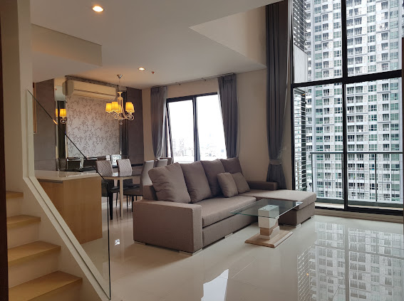 ให้เช่าคอนโดพระราม 9 เพชรบุรีตัดใหม่ RCA : for rent Villa asoke 1 bed Duplex super deal ❤️🌈