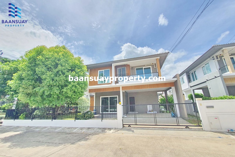 For SaleHouseRama5, Ratchapruek, Bangkruai : 2-storey detached house for sale, behind the corner, project from Land & Houses, Chaiyaphruek University, Pinklao-Kanchana, Soi Kantana, near Central Westgate