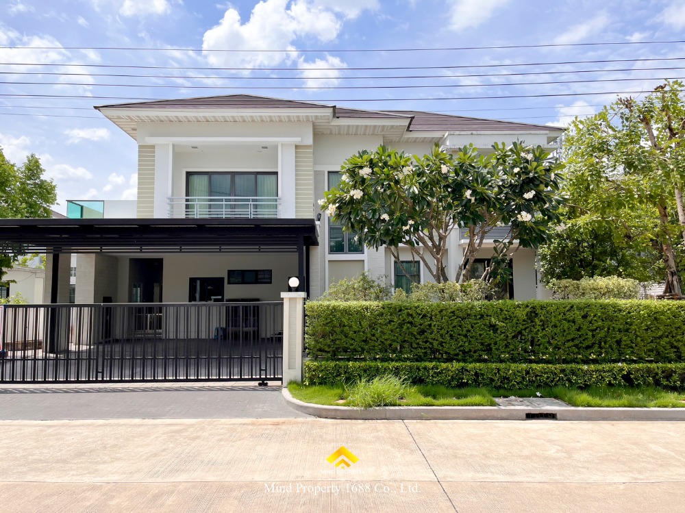 For SaleHouseRama5, Ratchapruek, Bangkruai : Luxury second-hand single house, Perfect Masterpiece Rattanathibet, Ratchaphruek Road, Sai Ma Intersection, near DBS International School.