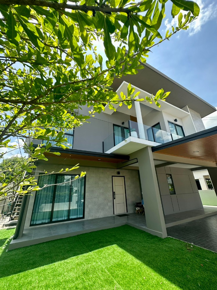 For SaleHouseChaengwatana, Muangthong : Single house for sale, ready to move in, first hand condition, complete addition, very beautiful, largest size of the project