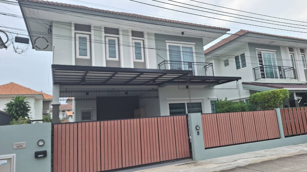 For SaleHouseRama5, Ratchapruek, Bangkruai : 2-storey twin house, Laphawan 21, Ratchaphruek, ready to move in, in a good location, at the beginning of the project.