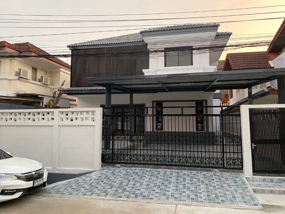 For SaleHouseRama5, Ratchapruek, Bangkruai : 2-storey detached house, newly renovated, Thanakorn Village 4 Soi 1, area 54.5 square meters