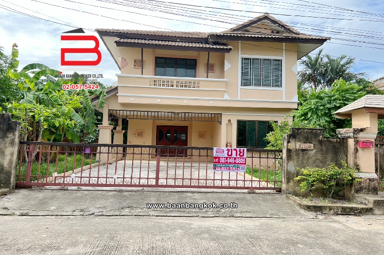 For SaleHousePathum Thani,Rangsit, Thammasat : Single house, Discovery Bali Hi Village, area 88 sq m., Lam Luk Ka District, Pathum Thani Province.