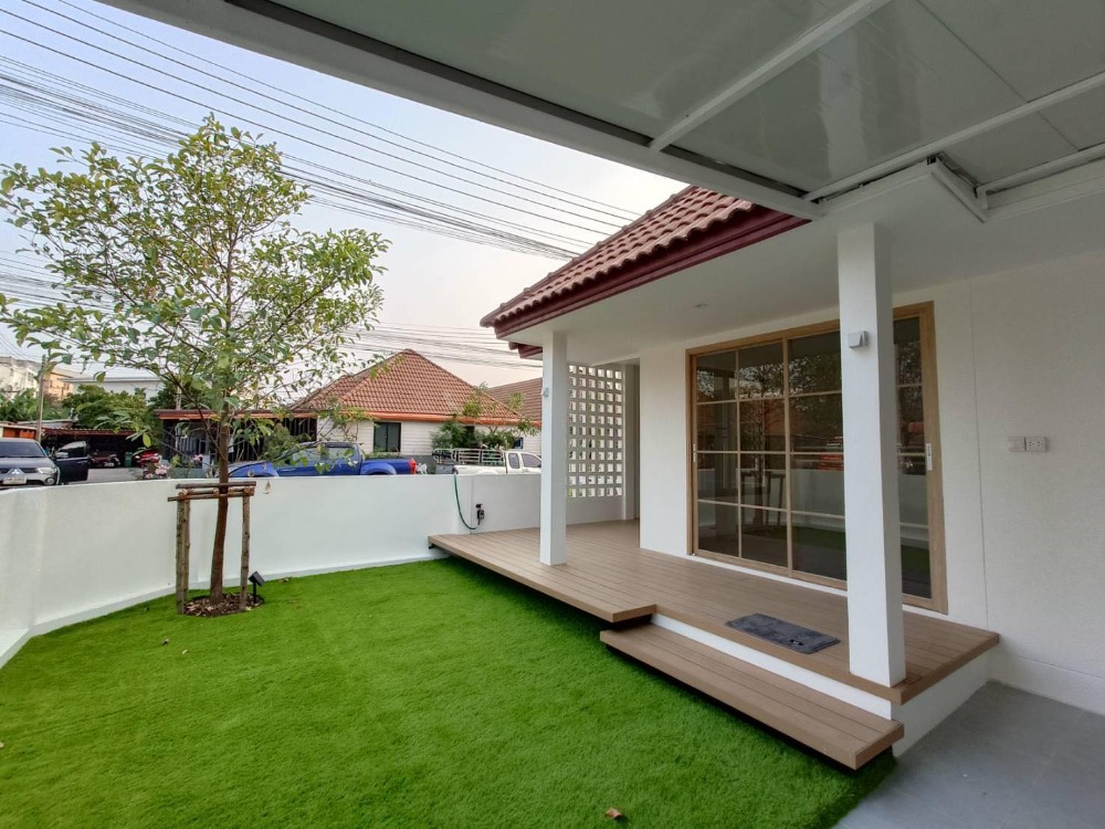 For SaleTownhousePhutthamonthon, Salaya : Townhouse for sale, behind the corner, newly renovated, Ekwattana Village, Phutthamonthon Sai 4, the most beautiful in the village