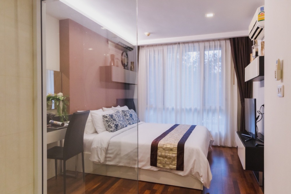 For RentCondoSukhumvit, Asoke, Thonglor : Condo Beverly33 For Rent 2b2b, beautiful room, modern design Perfectly beautiful in every corner The room is very nice, near the BTS 🚄💥🌃