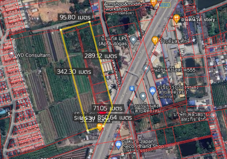 For SaleLandMahachai Samut Sakhon : ♥Land for Sale - Next to Phutthasakhon Road, Samut Sakhon♥