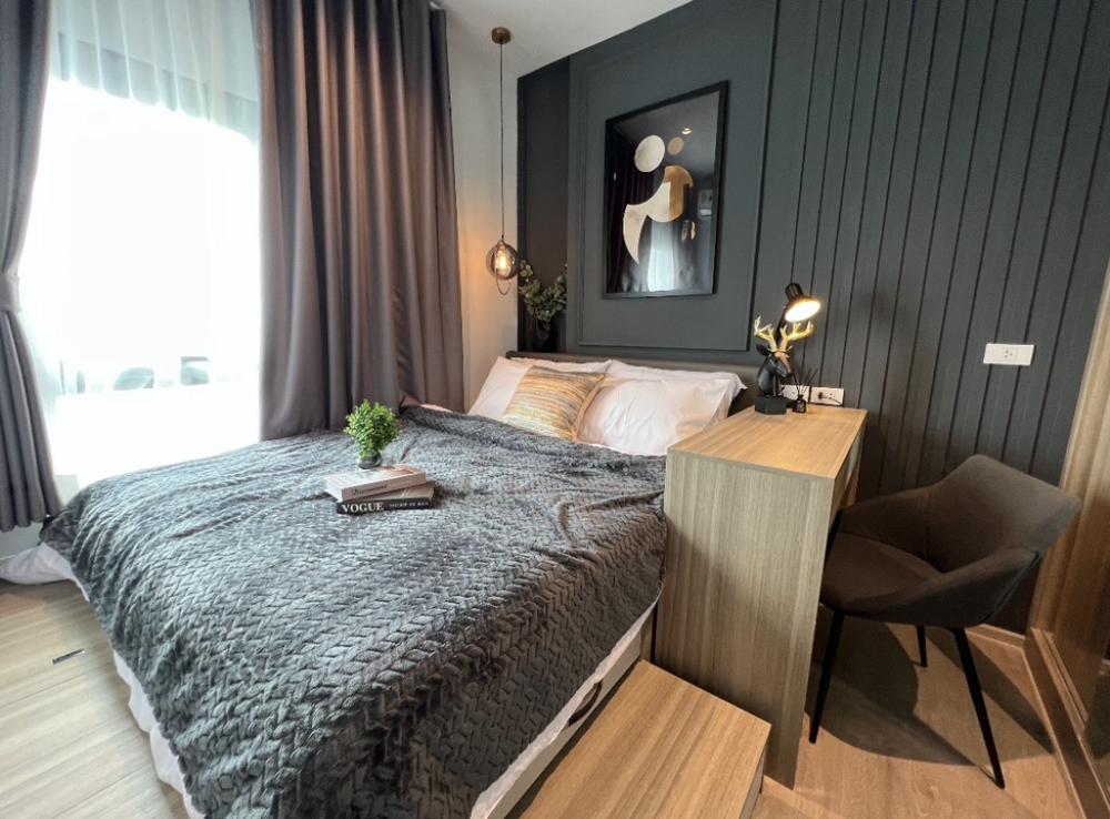 For RentCondoThaphra, Talat Phlu, Wutthakat : Rent Altitude Unicorn Sathorn-Tha Phra, near BTS Talat Phlu, 1 bedroom, high floor, clear view, new room, fully furnished, washing machine, electric ready to move in