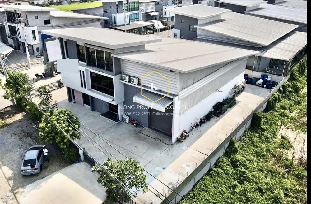 For RentWarehousePathum Thani,Rangsit, Thammasat : Factory for rent, Lam Luk Ka, Khlong 9, Pathum Thani with 3-storey office, 3-phase electricity