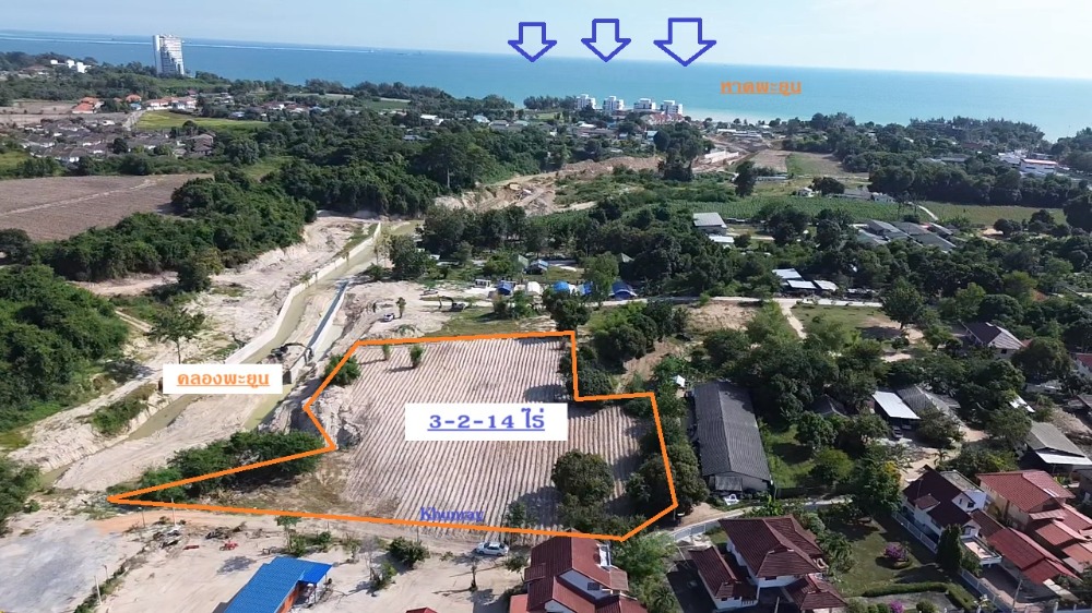 For SaleLandRayong : Land for sale near Phrayoon beach banchang