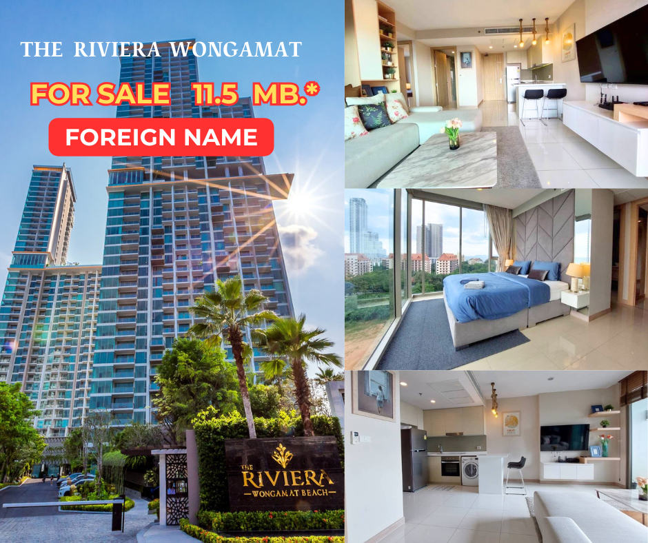 For SaleCondoPattaya, Bangsaen, Chonburi : FOREIGN NAME, Riviera Wongamat Beach 2 bedroom (70sqm.) for sale and rent