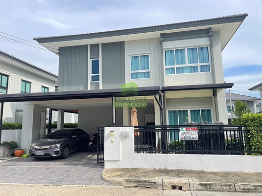 For SaleHousePathum Thani,Rangsit, Thammasat : Quick sale / rent, Sammakorn Village, Rangsit-Khlong 7, SAMMAKORN RANGSIT KLONG7, 2-storey detached house, area 64.10 sq m, Lam Phak Kut, Thanyaburi, Pathum Thani, beautifully decorated, ready to move in