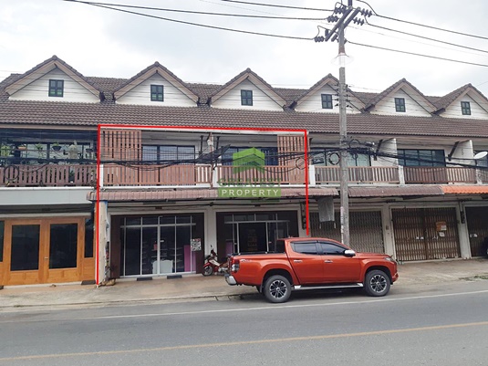 For SaleShophouseHatyai Songkhla : Commercial building for sale, commercial building, Khlong Hae, Ruam Uthit Road, Hat Yai, Songkhla, 2 booths, area 43.60 square wah, good location, suitable for trading business