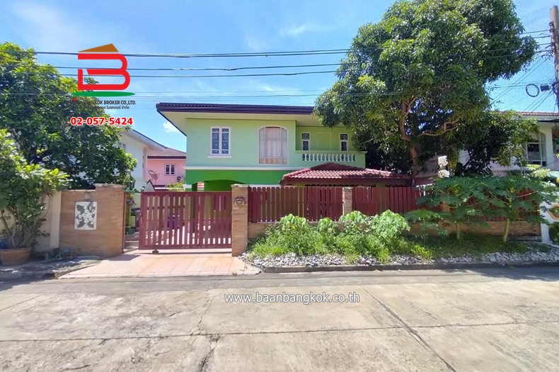 For SaleHouseMin Buri, Romklao : Single house, Casalina Village 2, area 52.5 sq m., Nimit Mai Road, Min Buri District