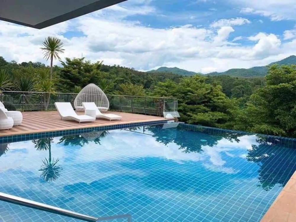 For RentHouseChiang Mai : Pool villa in the midst of nature, 180 degree view, private vacation home, Hang Dong, Chiang Mai, 30 minutes into town