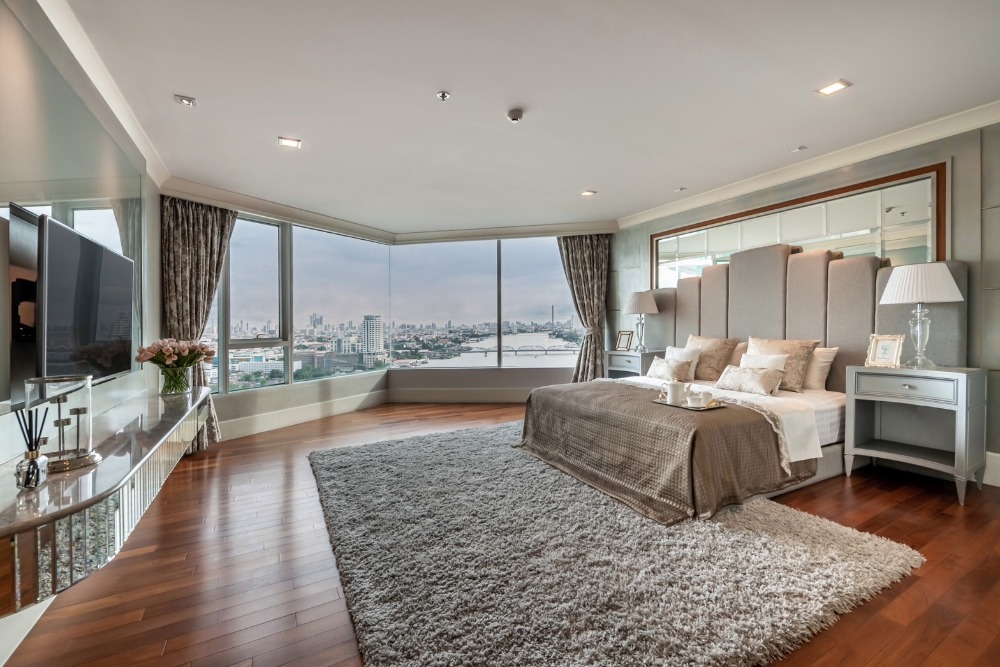 For SaleCondoPinklao, Charansanitwong : 5-bedroom riverside condo on the Chao Phraya River, suitable for a large family, beautiful view, near Bang Phlat MRT