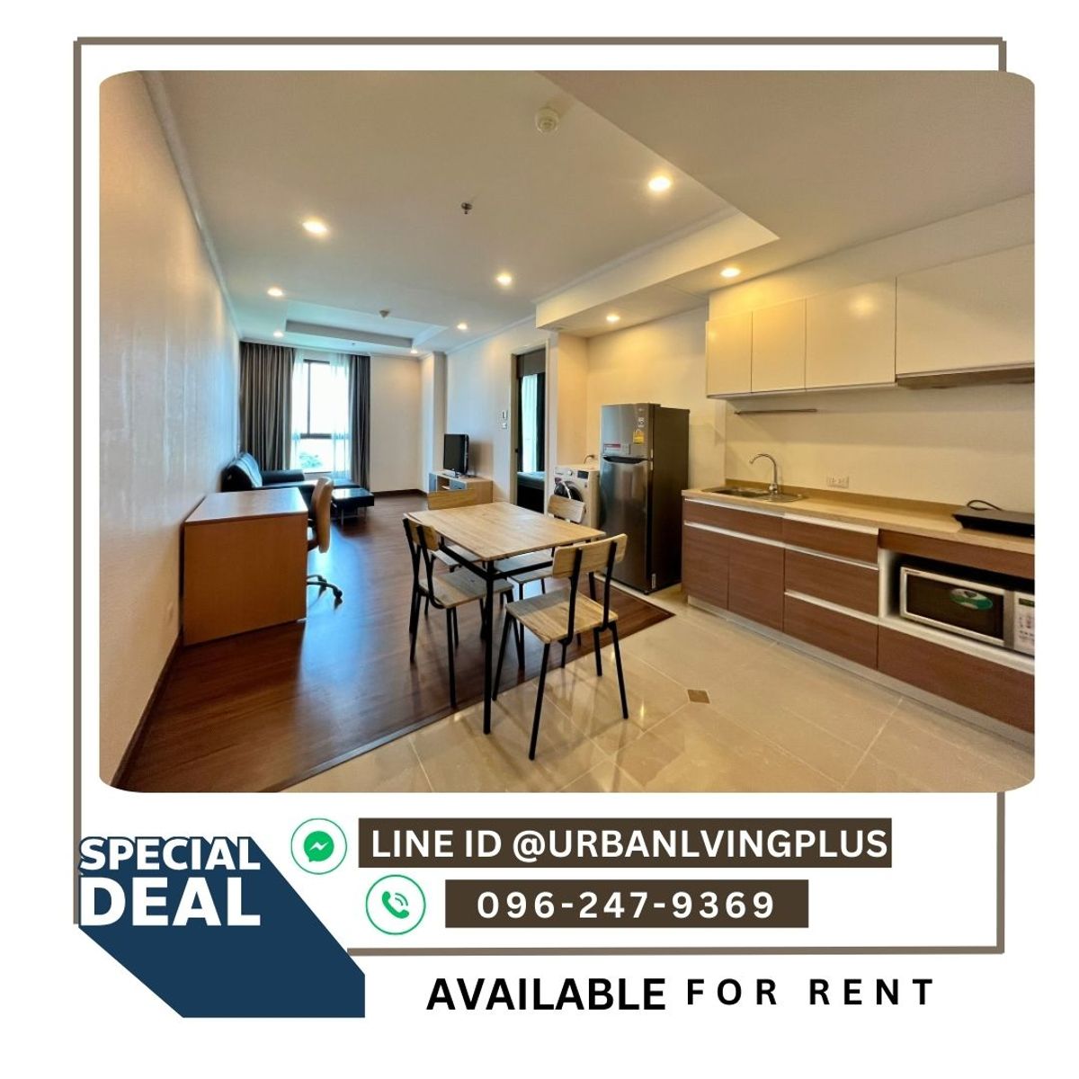 For RentCondoSathorn, Narathiwat : ( U20230814200 ) Tel/Line 096-2479369 FOR RENT SUPALAI ELITE SATHORN - SUANPLU 1 bedroom 52 sqm. Corner room BEST Price!!!