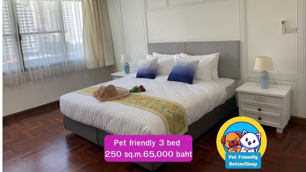 For RentNana, North Nana,Sukhumvit13, Soi Nana : Pet friendly, can raise animals, BTS Nana for rent, luxury mansion, 3 bedrooms, 3 bathrooms, good price, swimming pool, renovated, modern style