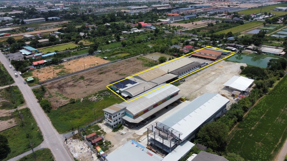 For SaleFactoryPathum Thani,Rangsit, Thammasat : Land for sale 4 rai with house, warehouse, factory, apartment, Lam Luk Ka, Klong 7