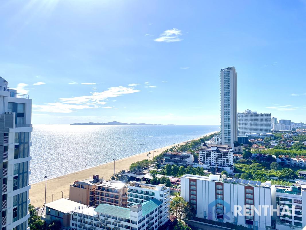 For SaleCondoPattaya, Bangsaen, Chonburi : Aeras Beach Jomtien Studio 1 bathroom 27 Sq.m. Sea view